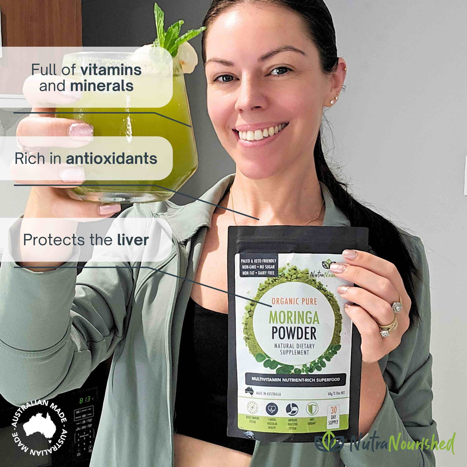 Organic Pure Moringa Leaf Powder - Lifestyle