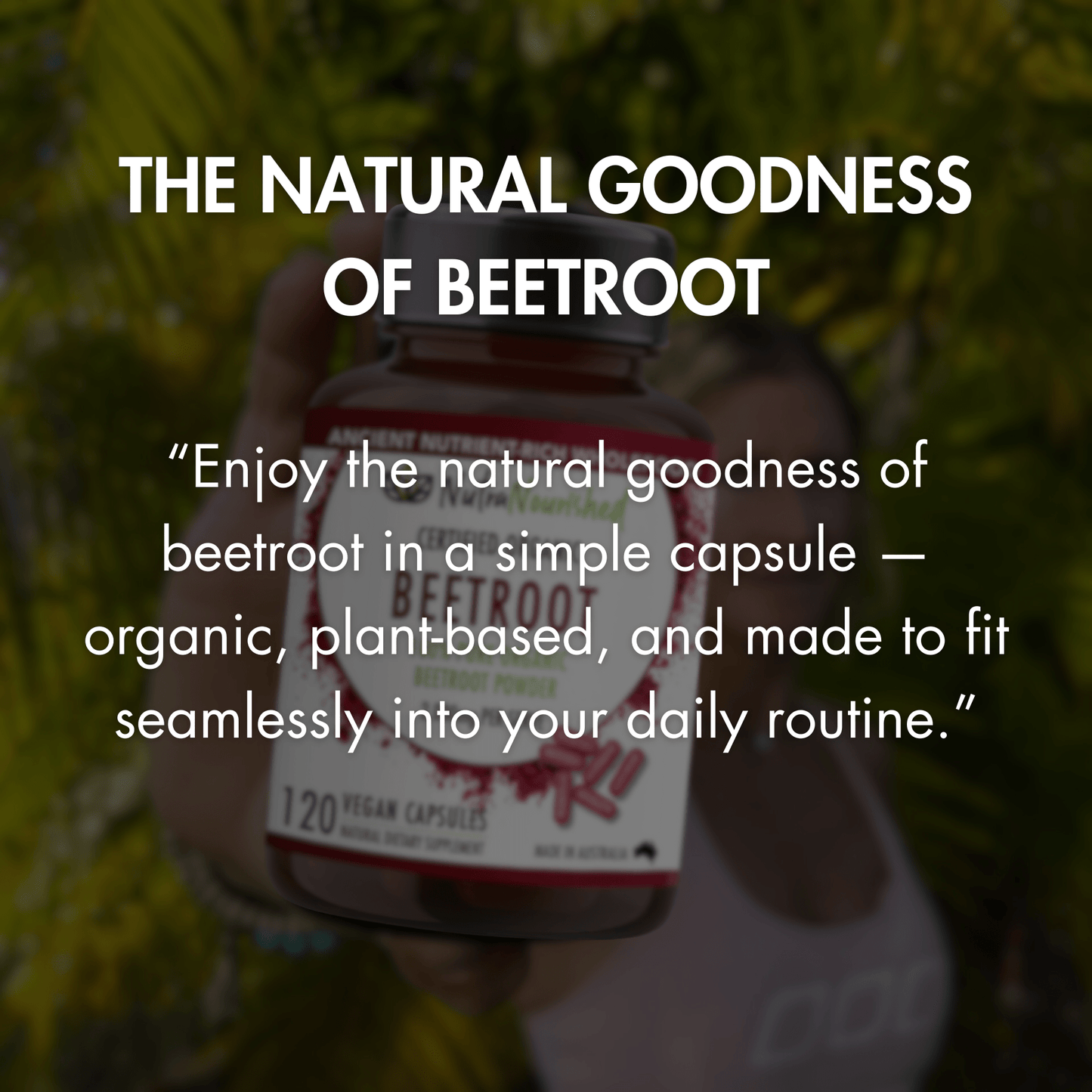 Black Beetroot Capsules Certified Organic | Natural Beetroot Supplement Made in Australia