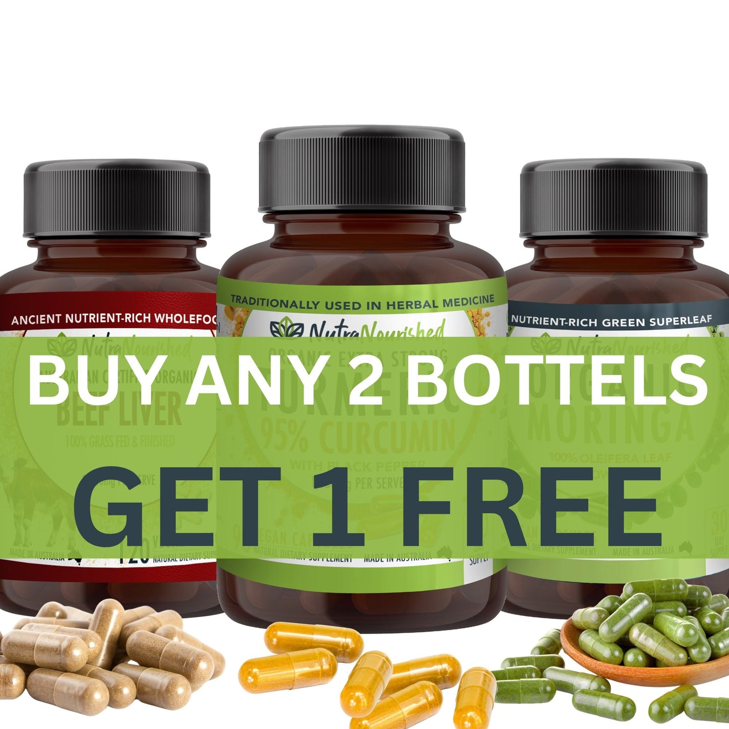 Yellow Green Buy Any 2 Bottles - Get a 3rd FREE - Limited Time