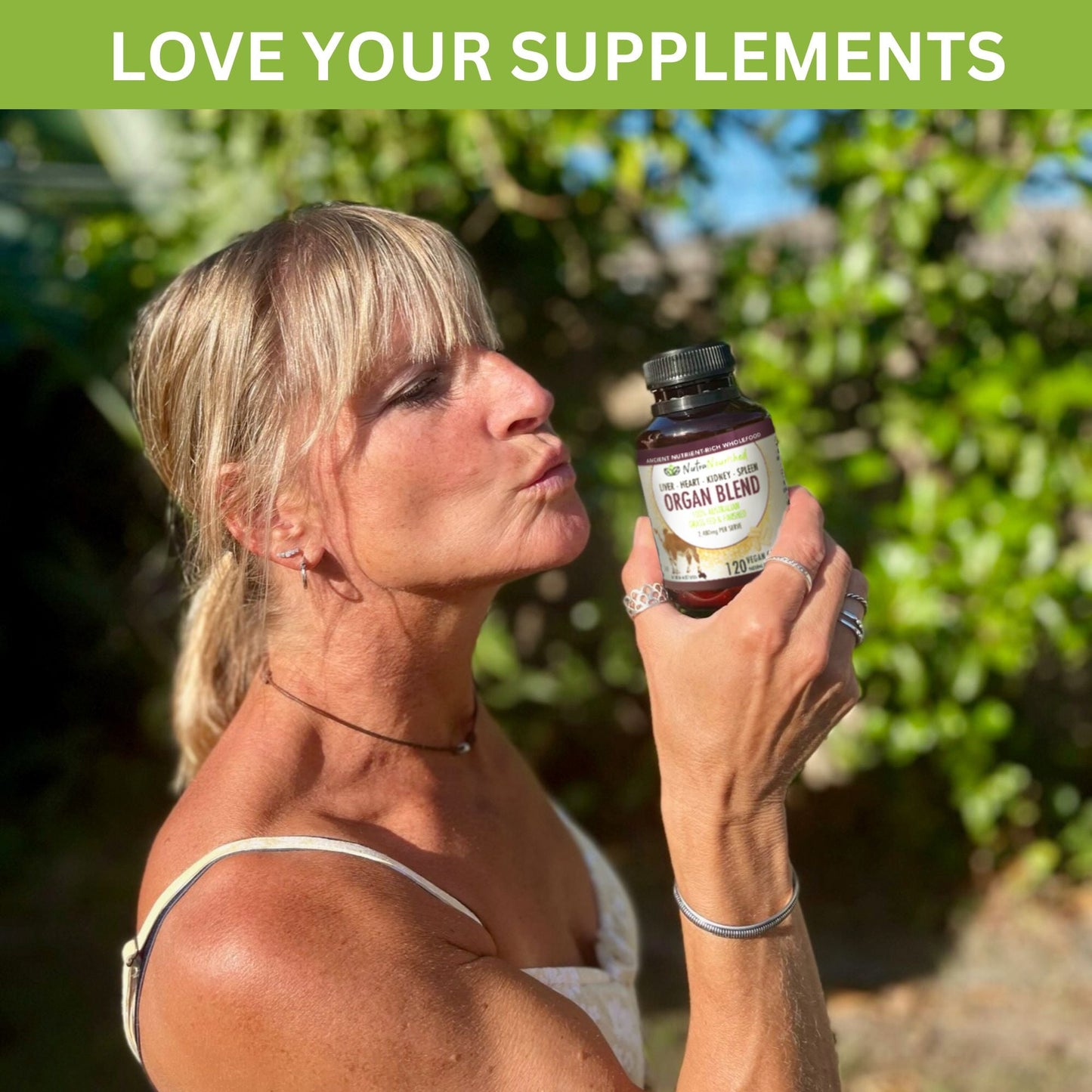 Olive Drab Organic Organ Blend Capsules | Liver, Heart, Kidney, Spleen | Australian Grass-Fed Beef | 2,480mg