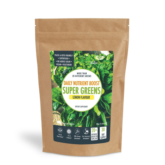 Dark Khaki Super Greens Powder – Organic Blend of 20 Greens – 300g – Immune & Energy Support