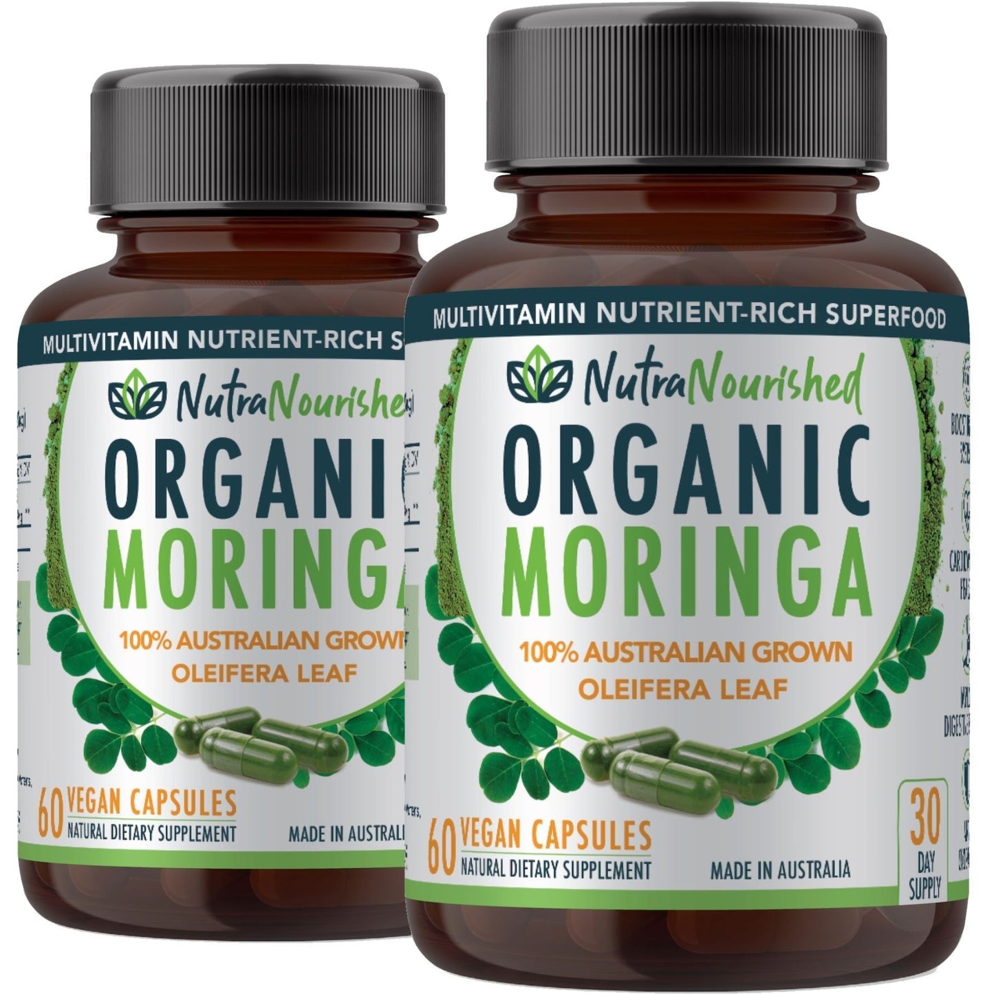 Dark Slate Gray Moringa Leaf Tablets