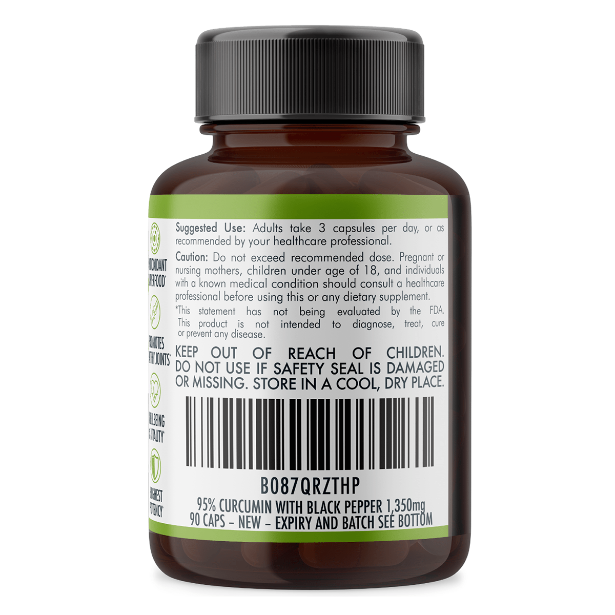Light Gray Curcumin 95% Turmeric Tablets