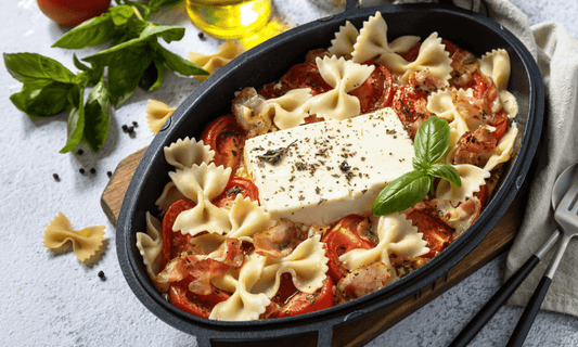 Baked Feta and Cherry Tomato Pasta Recipe - Nutra Nourished