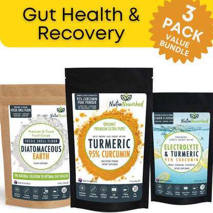 Good Gut Health and Faster Recovery with Fossil Shell Flour, Curcumin, and Electrolyte Powder - Nutra Nourished 