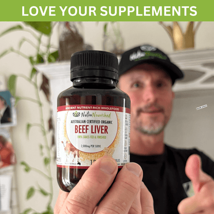 Rosy Brown Beef Liver Capsules | Organic 100% Grass-Fed Australian Beef Liver Supplements