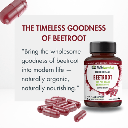 Lavender Beetroot Capsules Certified Organic | Natural Beetroot Supplement Made in Australia