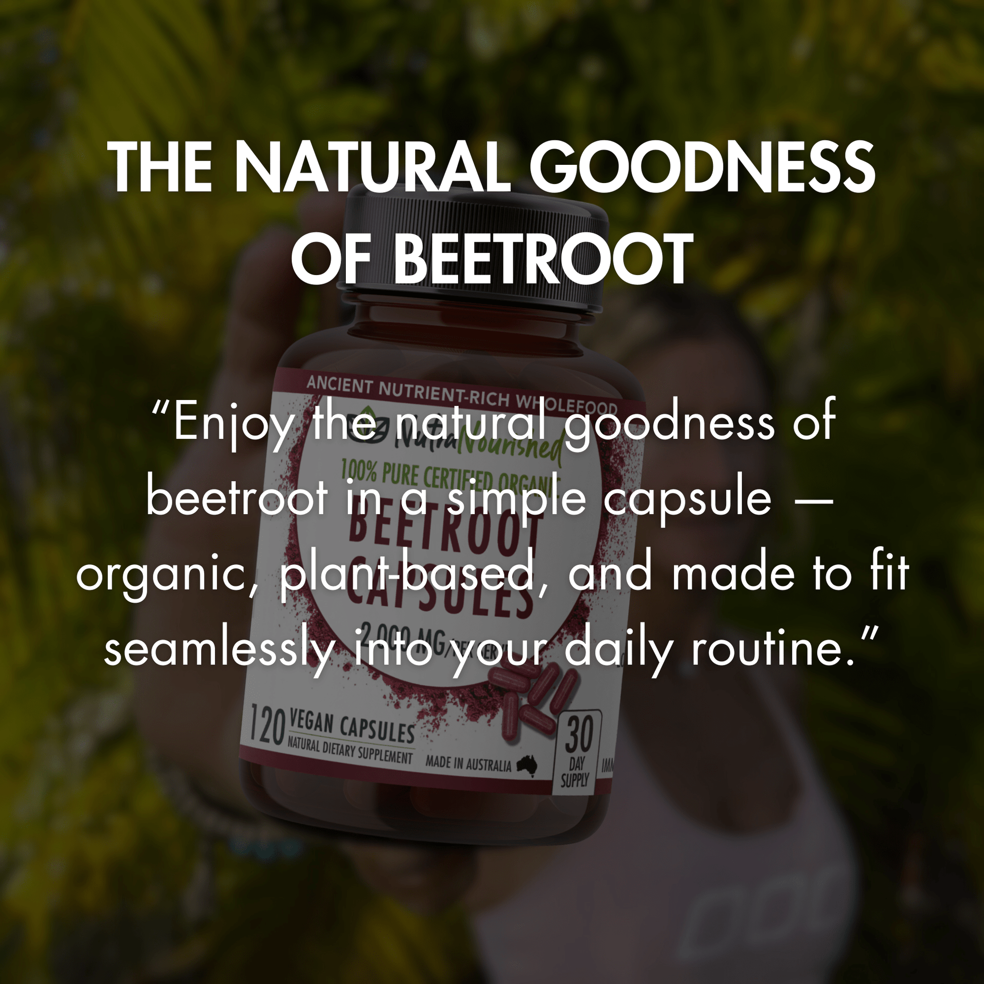 Beetroot Capsules Dietary Supplement Nutra Nourished BEETROOT_CAPS_120