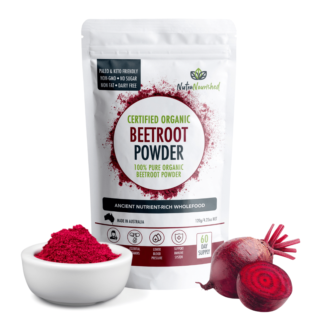Light Gray Beetroot Powder Certified Organic | Natural Beetroot Supplement Made in Australia