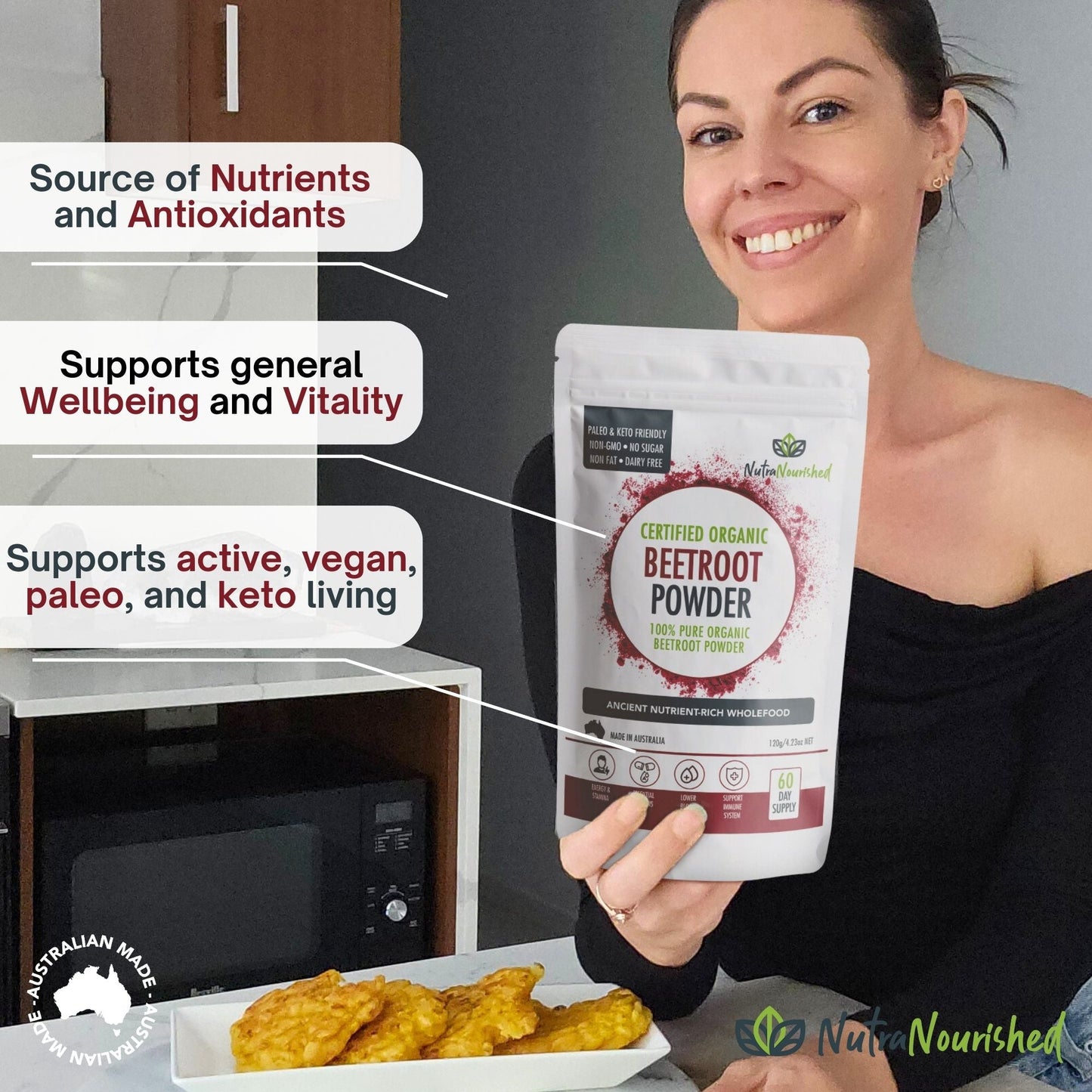 Black Organic Beetroot Powder