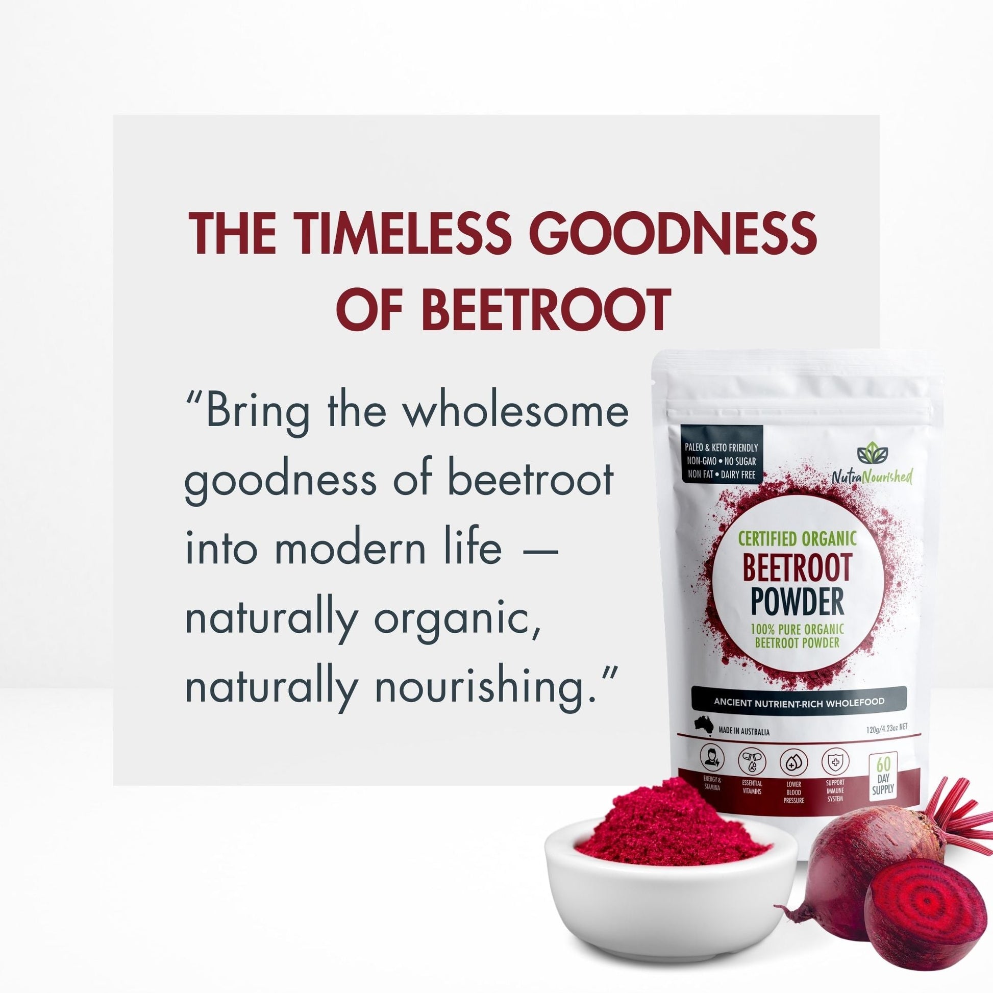 White Smoke Organic Beetroot Powder