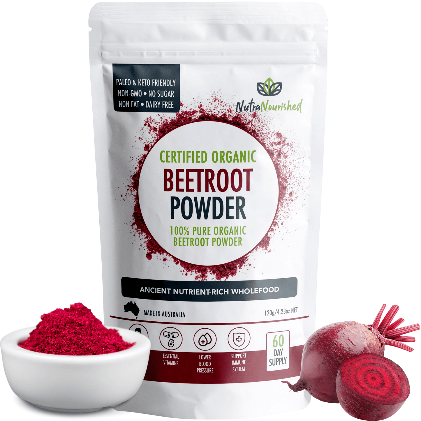 White Smoke Organic Beetroot Powder