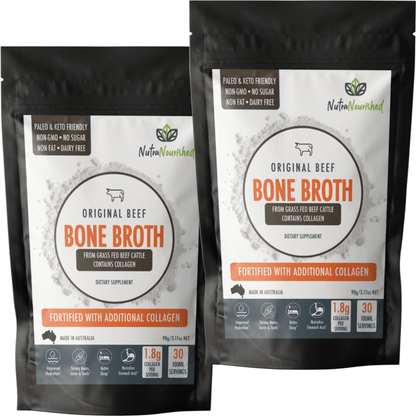 Bone Broth Powder Bundle Dietary Supplement Nutra Nourished BONE_BROTH_BEEF_90G_V2