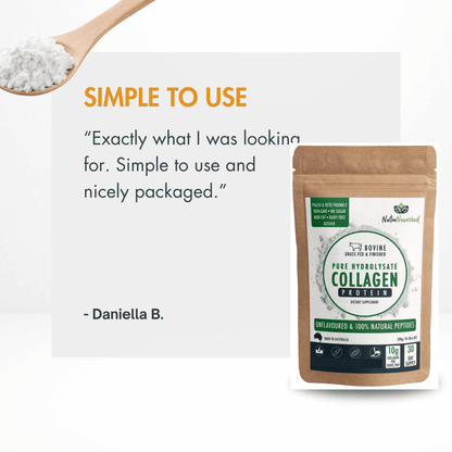 Bovine Collagen Peptides Powder Dietary Supplement Nutra Nourished COLLAGEN_BOVINE_300G