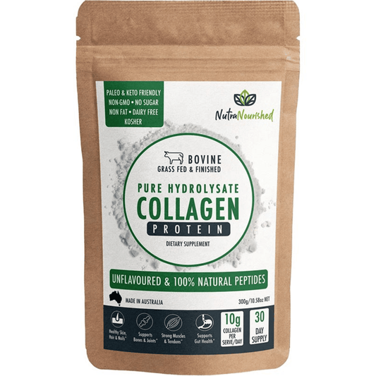 Rosy Brown Bovine Collagen Peptides Powder Tasteless & Unflavoured 300g