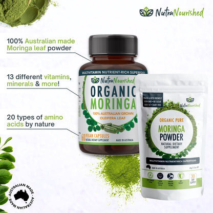 Buy 1 Get 1 FREE Dietary Supplement Nutra Nourished BUNDLE_MORINGA_90CAPS-MORINGA_60G