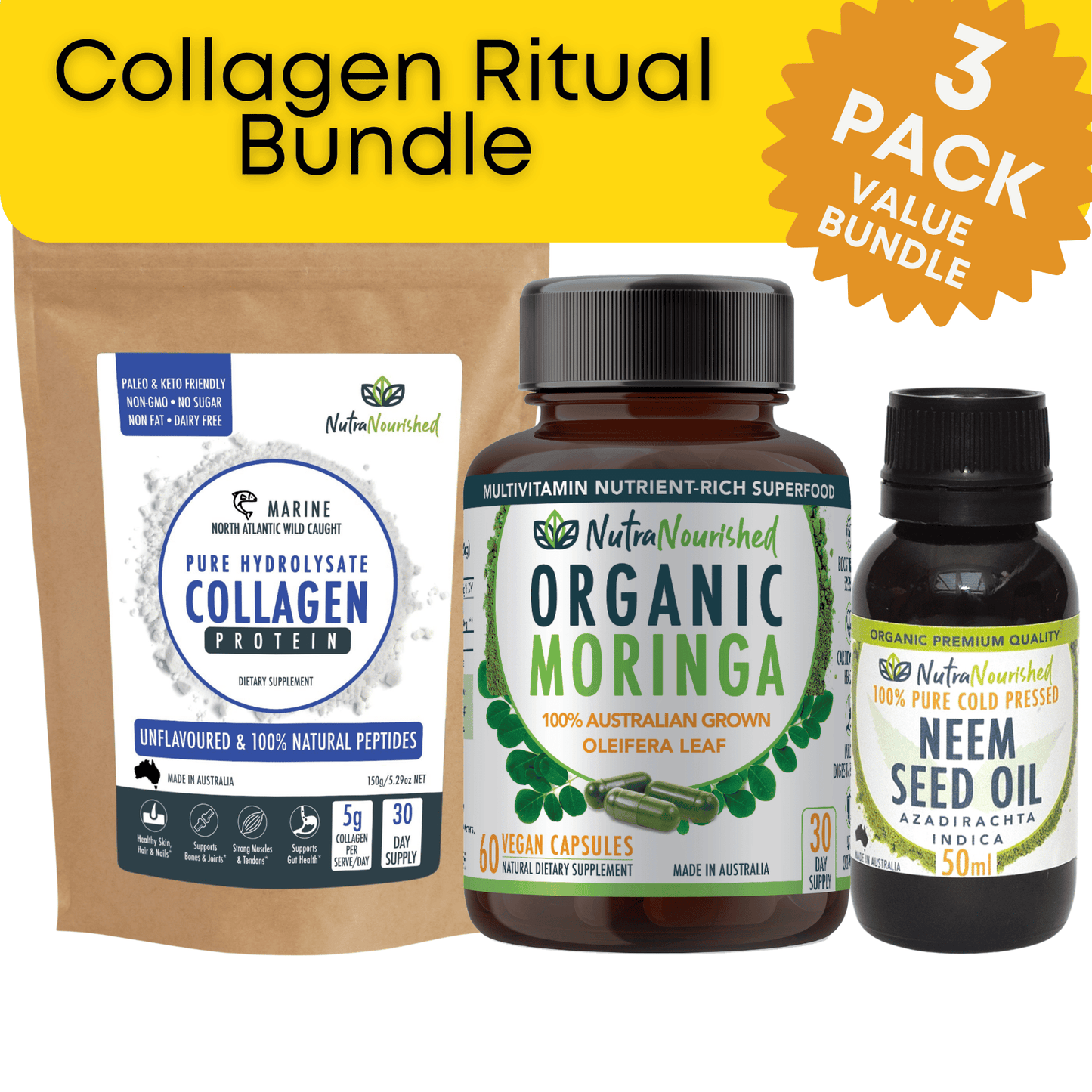 Collagen Ritual Bundle Dietary Supplement Nutra Nourished Glow_Radiance_Bundle