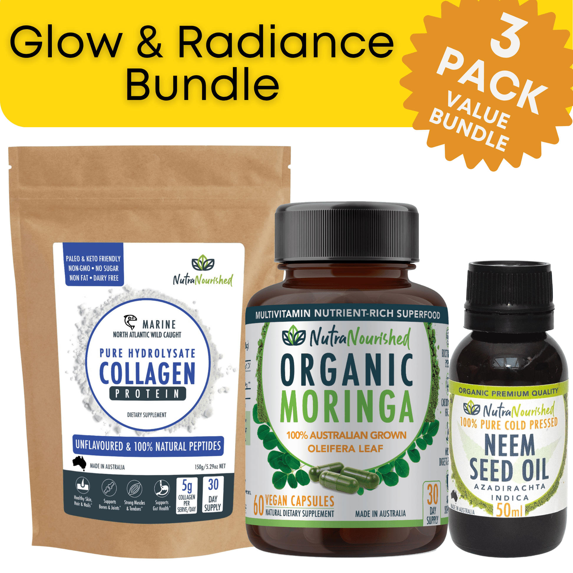 Glow & Radiance Bundle Dietary Supplement Nutra Nourished Glow_Radiance_Bundle