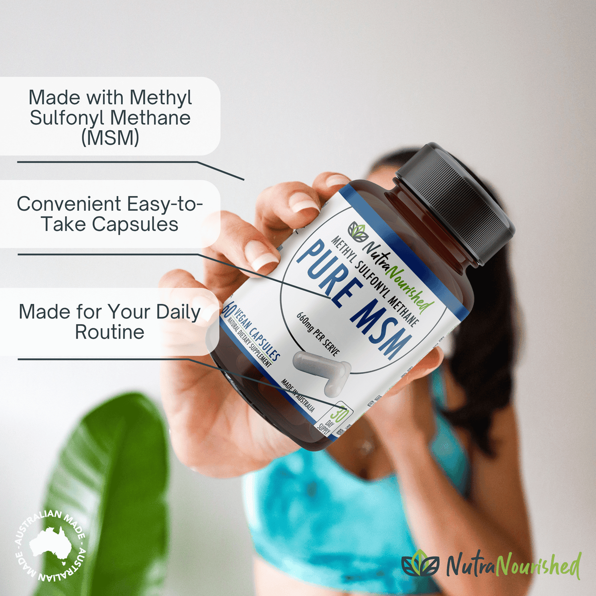MSM Capsules Food Nutra Nourished MSM_CAPS_60