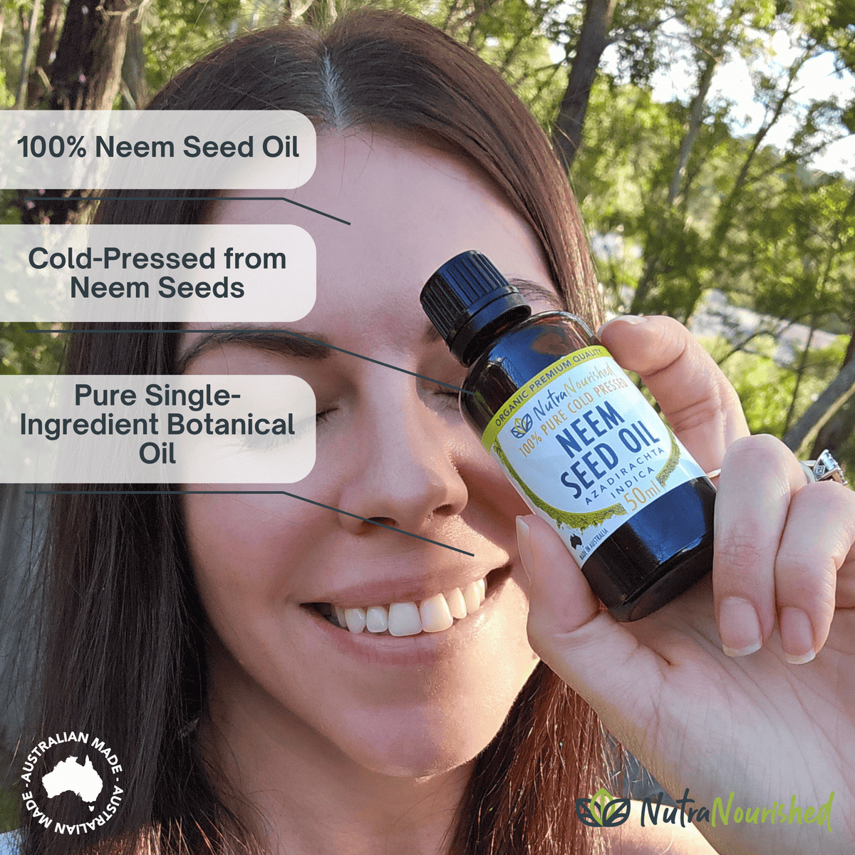 Neem Seed Oil Dietary Supplement Nutra Nourished NEEM_SEED_OIL_50ML