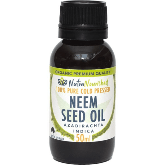 Antique White Neem Seed Oil – Organic Cold-Pressed – 50ml – Pure & Natural – External Use Only – Made in Australia