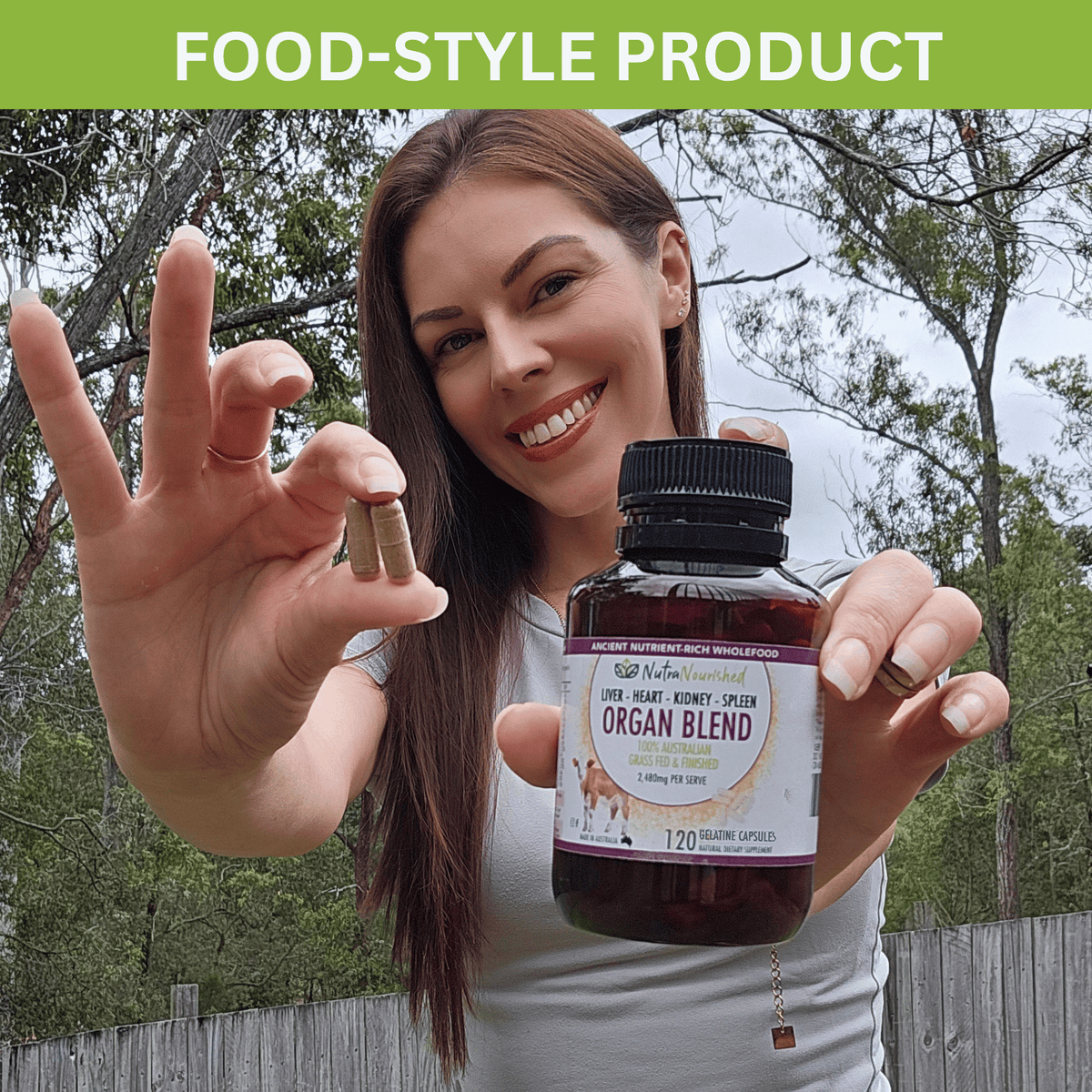 Organ Blend Capsules Food Nutra Nourished ORGAN_BLEND_CAPS_120