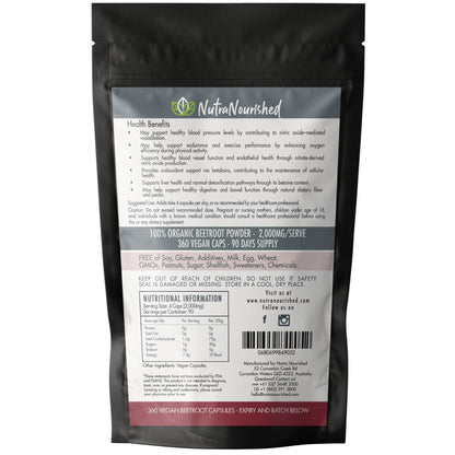 Light Gray Organic Beetroot Capsules - Refill Bag