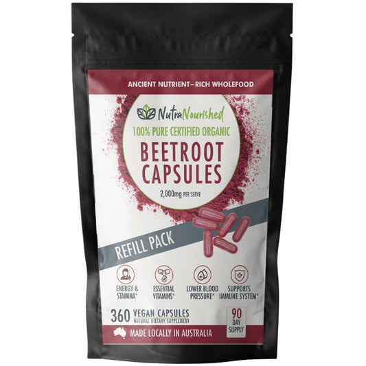 White Smoke Organic Beetroot Capsules - Refill Bag