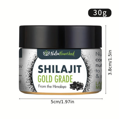 Dark Slate Gray Organic Shilajit Resin – Pure Himalayan Mountain Resin | 20g Jar