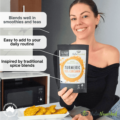 Organic Turmeric Extract Powder (Curcumin 95%) Dietary Supplement Nutra Nourished TURMERIC_PURE_120_FBM