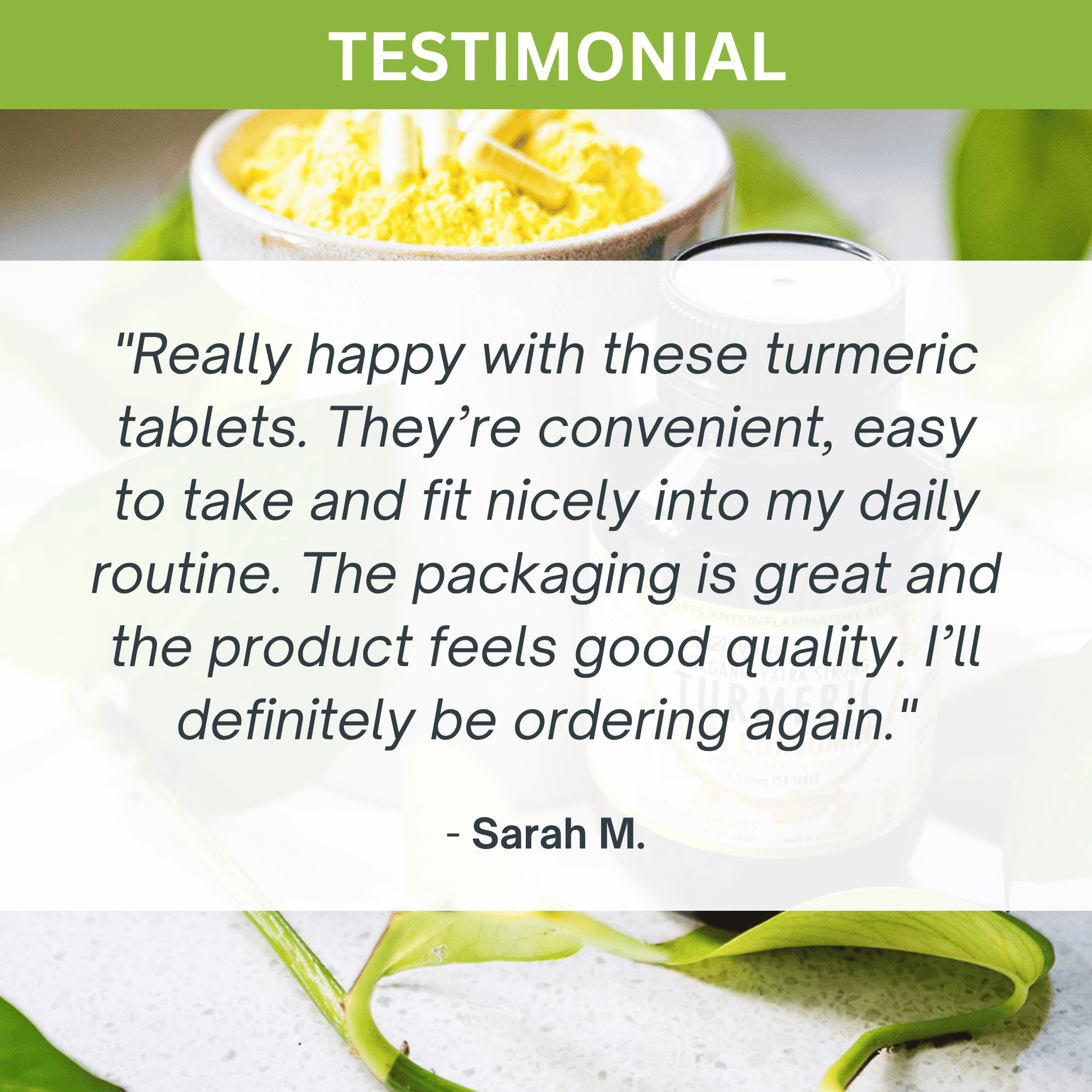Organic Turmeric Extract Tablets (Curcumin 95%) Food Nutra Nourished TURMERIC_CAPS_90_FBM