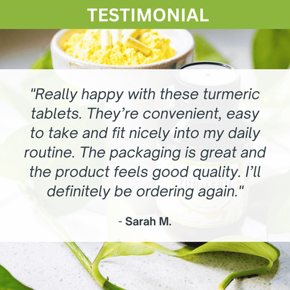 Organic Turmeric Extract Tablets (Curcumin 95%) Food Nutra Nourished TURMERIC_CAPS_90_FBM
