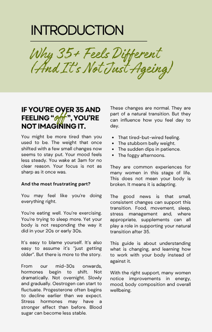 White Smoke Supporting Wellbeing After 35 - PDF Book