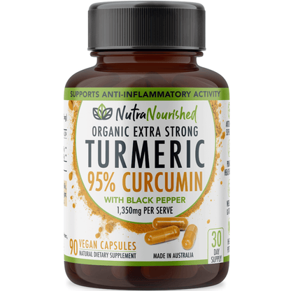 Light Gray Curcumin Tablets - 95% Pure Organic Vegan - Turmeric Extract Buffered with Black Pepper (1,350mg)