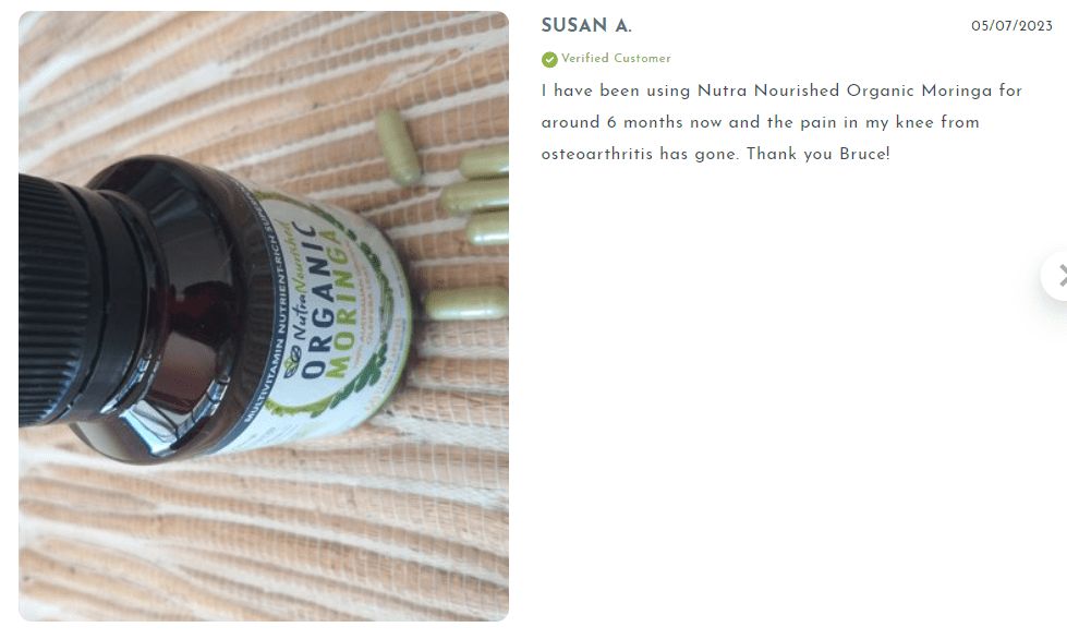 Gray VALUE BUNDLE: Organic Pure Moringa Leaf Capsules - Australian Grown - 2 x 60 Vegan Capsules (2 Months Supply)