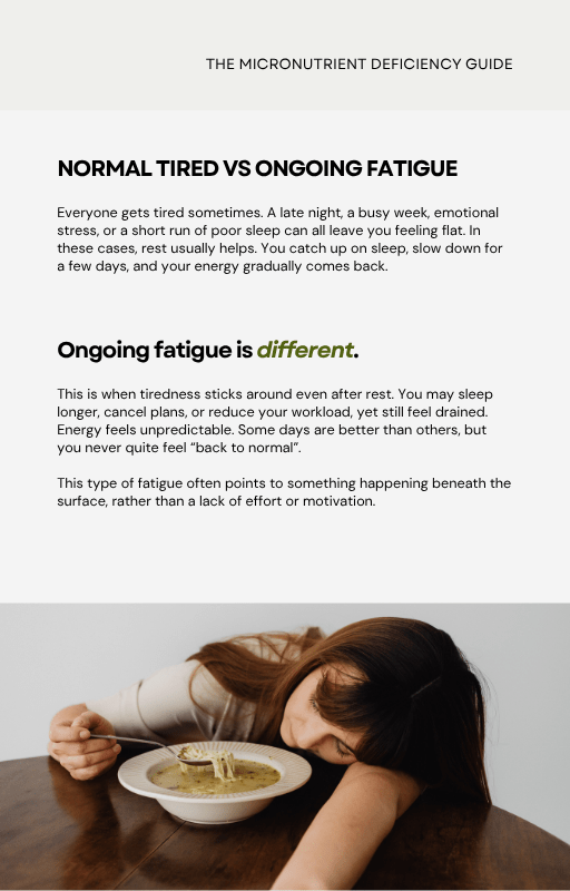 Why You’re Still Tired (Even When You Sleep) - PDF Book ebook Nutra Nourished MICRONUTRIENT_EBOOK