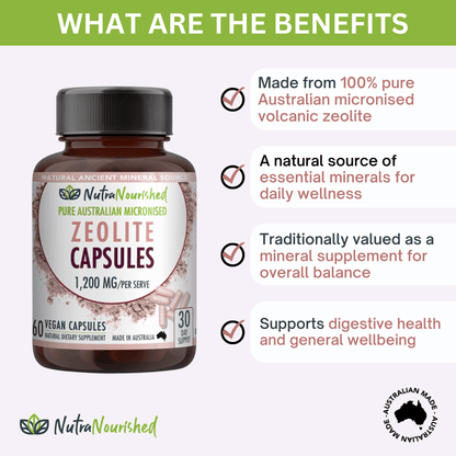 Zeolite Capsules Dietary Supplement Nutra Nourished ZEOLITE_CAPS_60