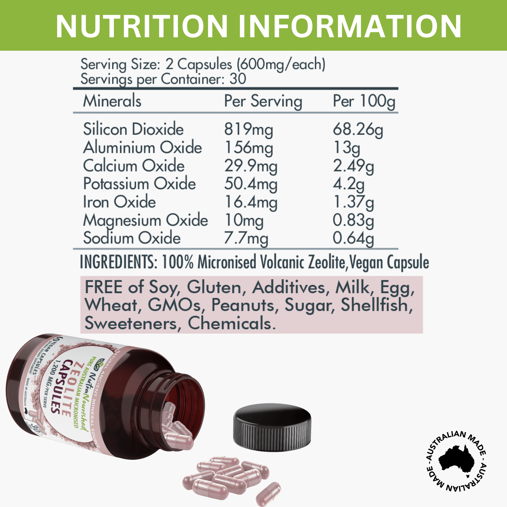 White Smoke Zeolite Capsules