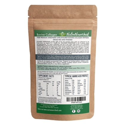 Rosy Brown Bovine Collagen Peptides Powder Tasteless & Unflavoured 300g