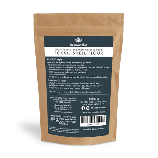 Dark Slate Gray Fossil Shell Flour Powder - Food Grade Diatomaceous Earth