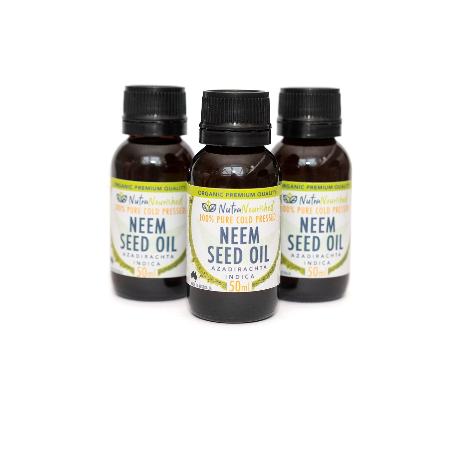 Light Gray Nutra Nourished Neem Seed Oil Organic Pure Natural 50ml