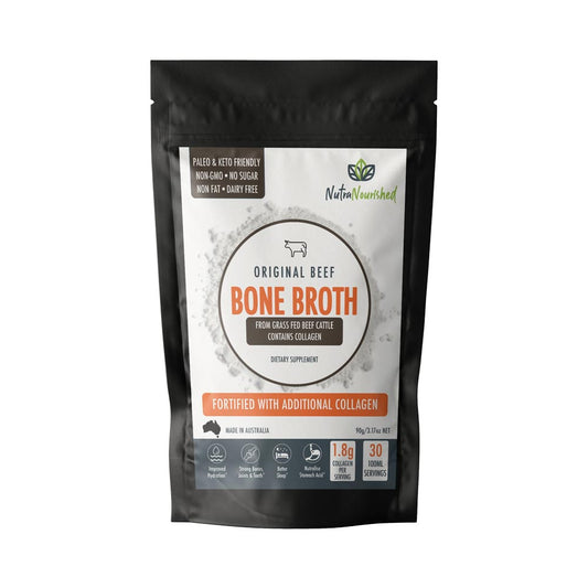 Light Gray Bone Broth Beef - Premium Grass Fed from AU/NZ 90g