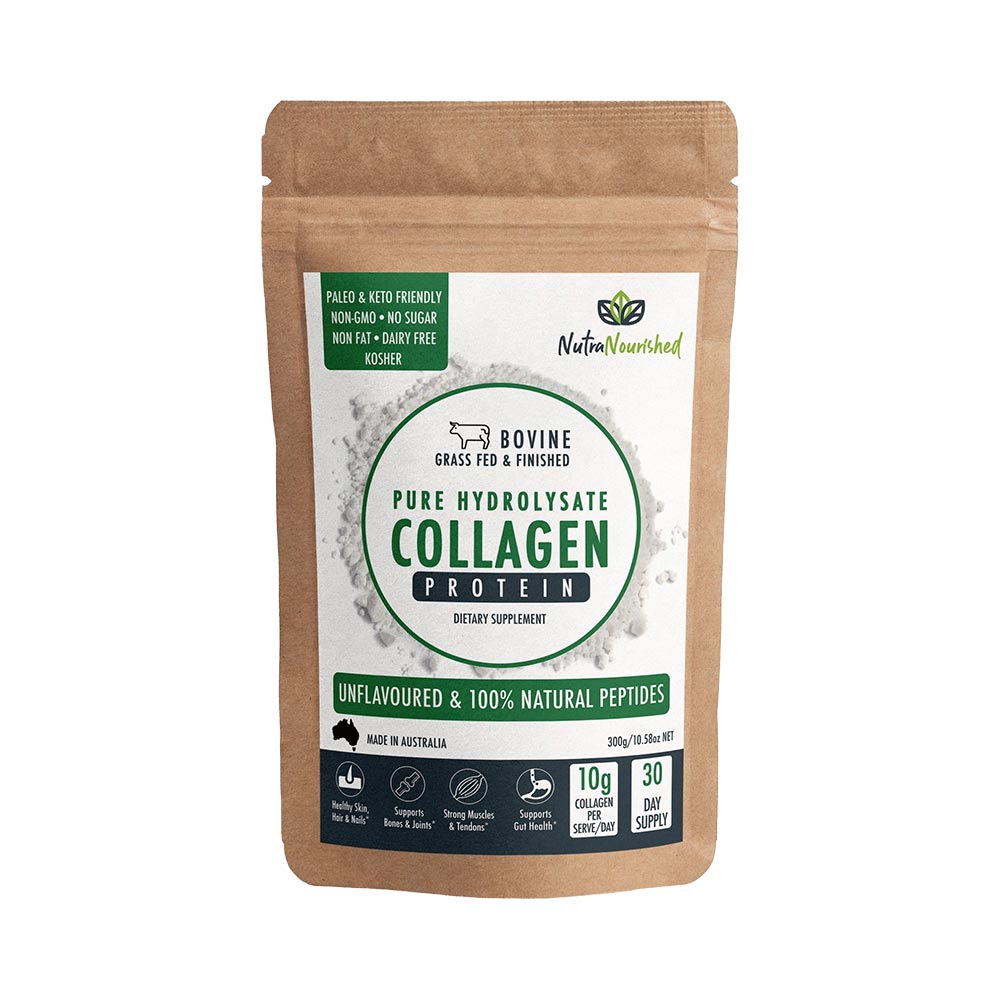 Rosy Brown Bovine Collagen Peptides Powder Tasteless & Unflavoured 300g