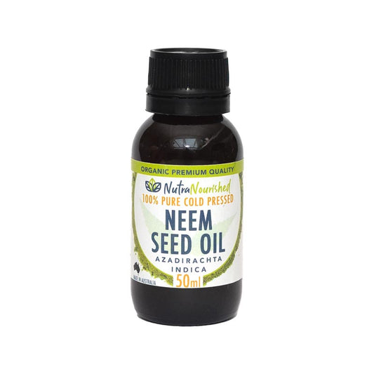 Antique White Neem Seed Oil – Organic Cold-Pressed – 50ml – Pure & Natural – External Use Only – Made in Australia